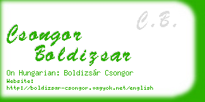 csongor boldizsar business card